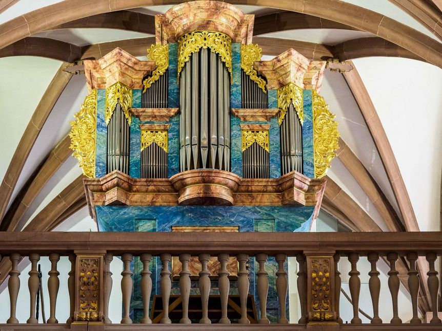 Foto: Staatliche Schlösser und Gärten Baden-Württemberg, Ralf Kuhlen Schloss Heidelberg, Orgel in der Schlosskapelle