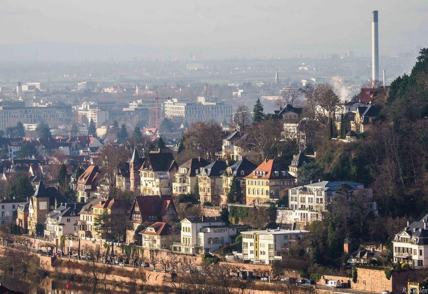 Foto: Staatliche Schlösser und Gärten Baden-Württemberg, Ralf Kuhlen Heidelberg, Blick auf den Philosophenweg