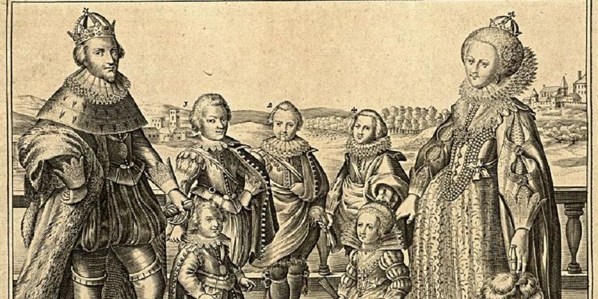 Kurfürst Friedrich V., Elisabeth Stuart und ihre Kinder