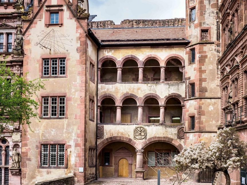 Foto: Ralf Kuhlen Schloss Heidelberg, gläserner Saalbau